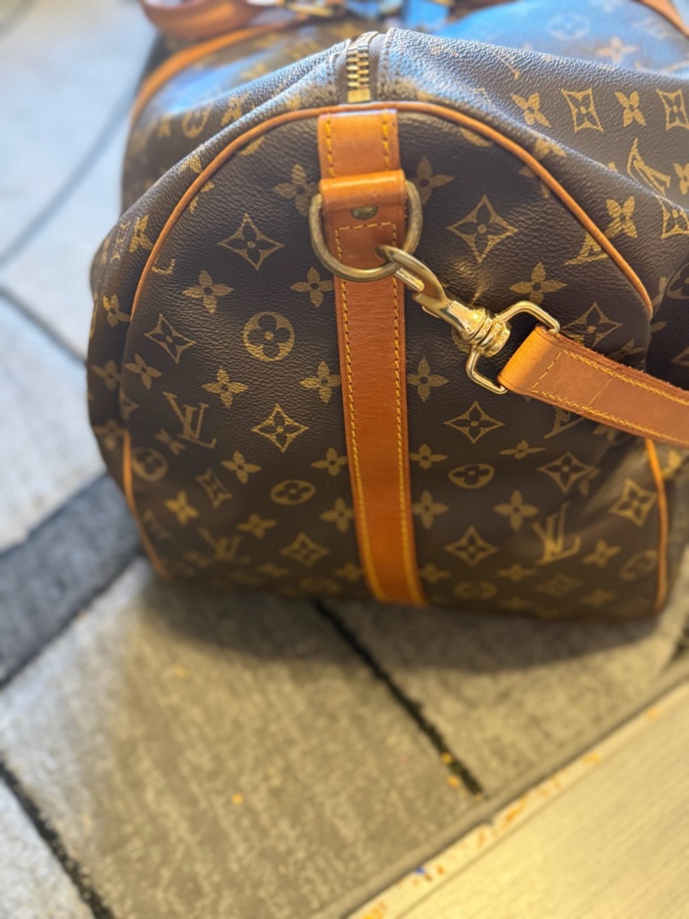 Authentic Classic Monogram Keepall 55 Bandouliere 55  travel Duffle Bag - Picture 2 of 16